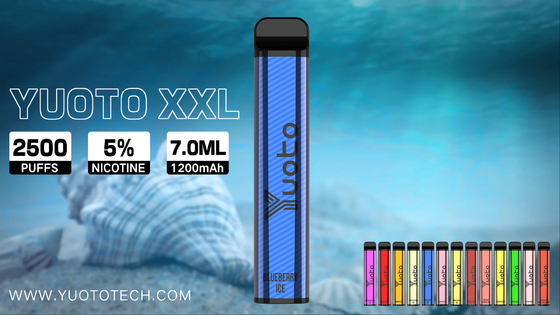 セリウムのRoHS Yuoto使い捨て可能なVapeのペン2500のパフ7.0Mlジュース容量のマンゴの味