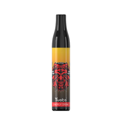 網のコイルのYuoto Vapeエネルギー飲み物のびん600のパフ2ml使い捨て可能なEのCigバルク20mg 400mAh