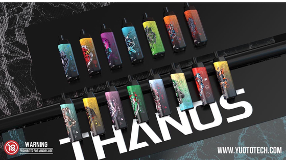 Yuoto Thanos 5000は使い捨て可能な蒸発器14mlプレフィルEジュースの650のmAh電池Capapcity吹く