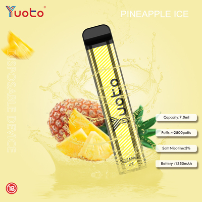 Yuotoは23の味7.0ML 2500使い捨て可能なVape 1200MAh電池5%のニコチン吹く