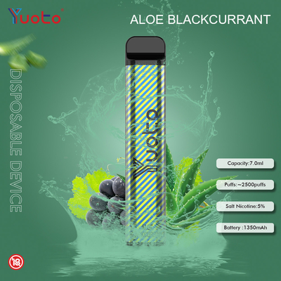 Yuotoは23の味7.0ML 2500使い捨て可能なVape 1200MAh電池5%のニコチン吹く
