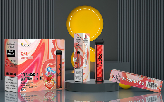 YUOTO XXL使い捨て可能なVapeのキット2500のパフ1200mAhの原物5% Nicの塩