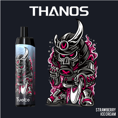 Yuoto Thanos 5000puff使い捨て可能なVapeのEタバコのVapeのペンの網のコイル再充電可能な650mAh 14mlのニコチン5% /2 %