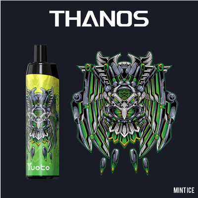 Yuoto Thanos 5000puff使い捨て可能なVapeのEタバコのVapeのペンの網のコイル再充電可能な650mAh 14mlのニコチン5% /2 %