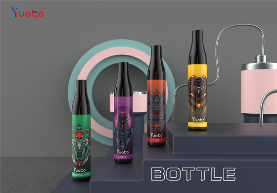 TPD 14はYuotoのびん600のパフの網のコイルとの使い捨て可能なVape装置2ml E液体4000mAhに風味を付ける
