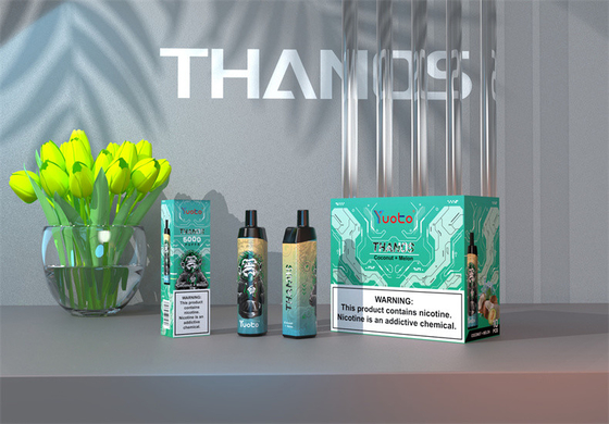 5000パフのthanosの機械式のコイルの使い捨て可能なvapeのペンの大きいflavosのincludingiのいちごの組合せの果実
