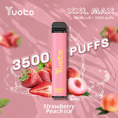 Yuoto New Release XXL Max 3500 Puffs Electric Hookah Vape Pod Factory Directly ブルーベリーアイス