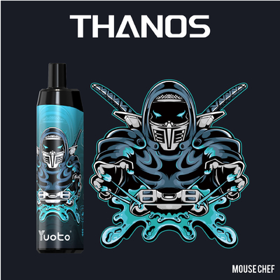 VapeのポッドYuoto Thanos 5000は液体650mAh網のコイル フルーツのflavoのニコチン14ML EのタイプCと再充電可能な吹く