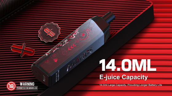 パフディストリビューターのための卸売工場直接使い捨て可能なVape Pod 14ml Ejuice 650mAhバッテリーコークスアイス