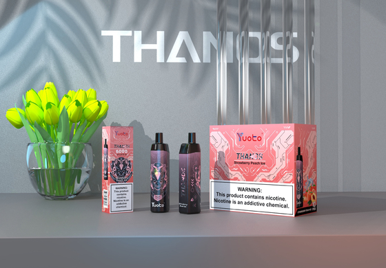 ストロベリー スイカ アイス 5000 パフ 使い捨て Vape ポッド Yuoto Thanos メッシュ コイル 14ml Ejuice 650mAh バッテリー 中国製