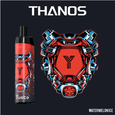 ストロベリー スイカ アイス 5000 パフ 使い捨て Vape ポッド Yuoto Thanos メッシュ コイル 14ml Ejuice 650mAh バッテリー 中国製