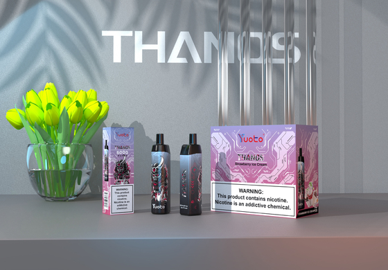 使い捨て可能なVape Pod 5000 Puffs Banana Flavor Yuoto Thanos Mesh Coil 14ml Ejuice 650mAh Battery Bulking China Factory