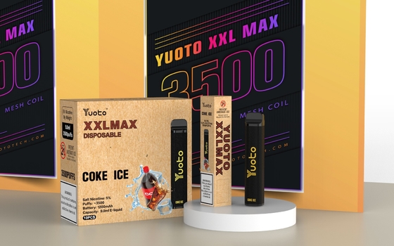 Yuoto オリジナル アーク ポッド XXL MAX 3500 パフ E シガレット コーラ アイス フレーバー