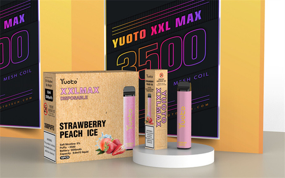 9mlジュースYuotoの使い捨て可能なVape、Xxl Max 3500のパフ5% Nicの塩Eのタバコ