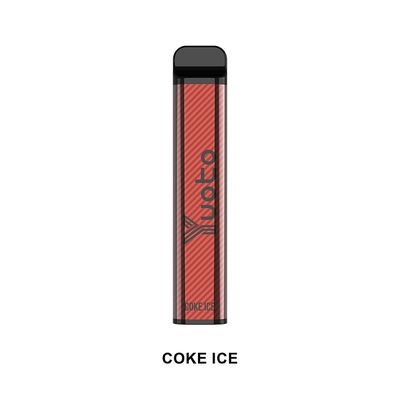 Yuoto xXL 電子たばこスティック 2500パフ 使い捨て Vape Coke Ice 7ml スタイリッシュな外観
