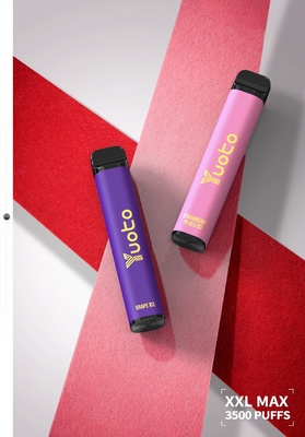 ストロベリー キウイ Yuoto 3500 Puffs Disposable Vape pod 2% /5% nicotion output voitage 3.7v