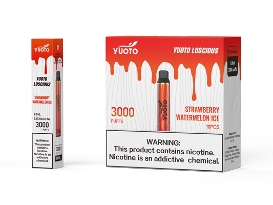 Yuoto 使い捨て Vape Pod Luscious まとめ買い 3000 パフ 5 ニコチン 8ml エジュース