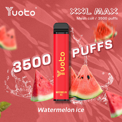 メッシュコイル付き卸売使い捨てポッドペンSs304使い捨てアークスティック9ml E液体650mAhバッテリースイカアイス