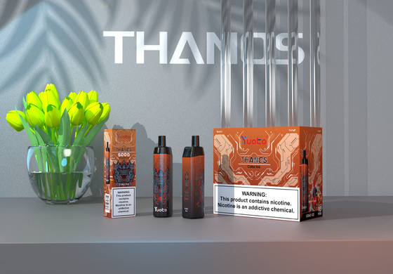Yuoto Thanos 5000はペン、14ML 650mAhの網のコイルのタイプCの蒸発器Vapeの吹く
