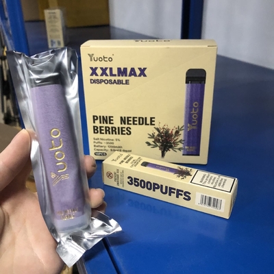 工場新しいYuoto XXL MAX 3500は使い捨て可能なVapeのマツ針の果実の味吹く