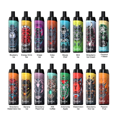 ほとんどの普及したYuotoのブドウの氷使い捨て可能なVape Thanos 5000はコイル再充電可能な50mg網の吹く