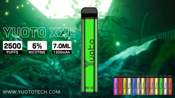 セリウムのRoHS Yuoto使い捨て可能なVapeのペン2500のパフ7.0Mlジュース容量のマンゴの味