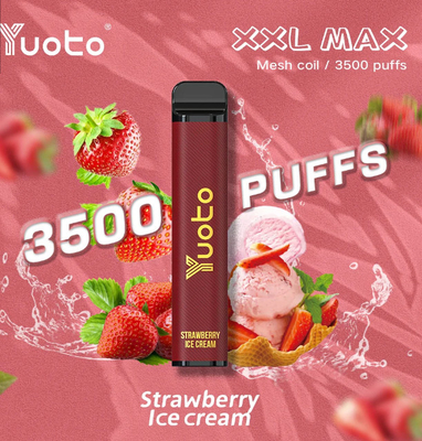 16味のYuoto XXLの最高の3500パフの使い捨て可能なVape 9.0ml Eジュース1200mAh