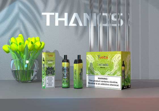 Yuoto Thanos 5000はペン、14ML 650mAhの網のコイルのタイプCの蒸発器Vapeの吹く
