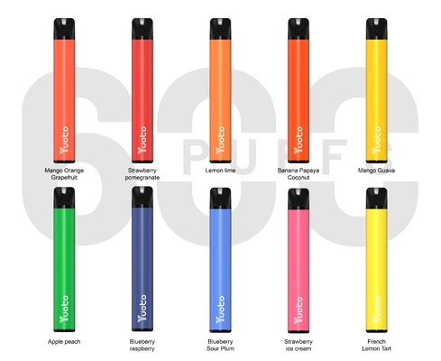 600puffsのブルーベリーの氷2ml 2%nicotine Vapeのペン装置工場卸し業者の価格のフルーツの味とTPD Yuoto