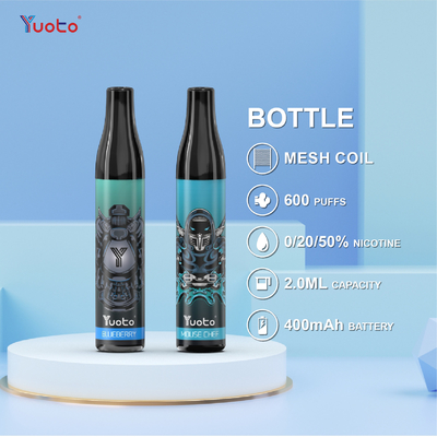 ブドウの氷は最高Yuotoのびん600のパフの新型Vapeのペンに風味を付ける