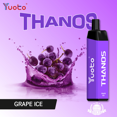 Yuotoのthanos使い捨て可能なeジュースのVape 5000のパフのmsdsの使い捨て可能な蒸発器のブドウの氷