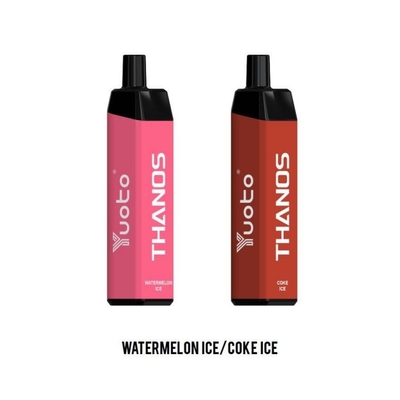 Yuotoのthanos使い捨て可能なeのジュースVape 5000は氷650mah電池のコークスの吹く