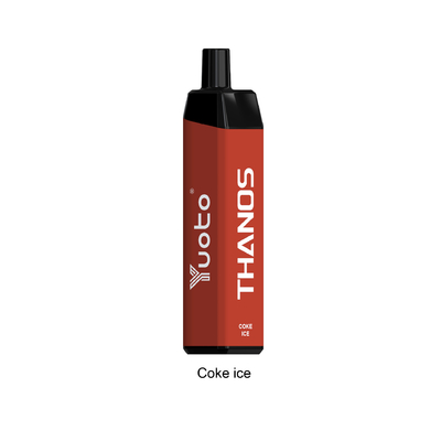 Yuotoのthanos使い捨て可能なeのジュースVape 5000は氷650mah電池のコークスの吹く