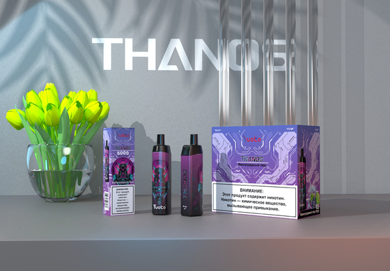 新しい普及したYuoto Thanos 5000はコイル使い捨て可能な14ml Eジュース650mAhの網の吹く