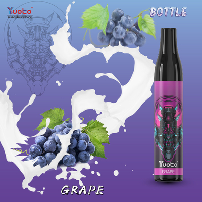 YUOTOのびん600のパフの使い捨て可能なVapeのペンのブドウの氷の網は2%のニコチンTPDヨーロッパを巻く