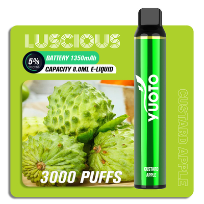 OEM ODMのフルーツの味のパフ棒Vapeのペン、8ml 3000パフYuoto甘美で使い捨て可能なVape