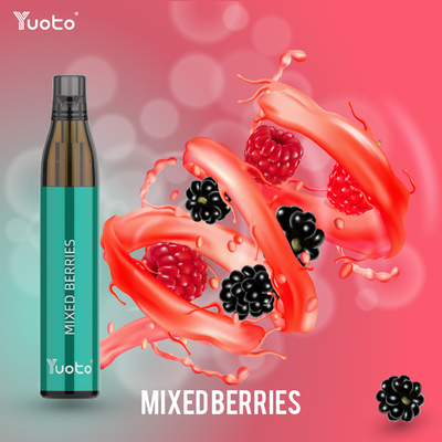 Vapeの使い捨て可能なペンが600のパフかさ張るYuoto Bottlemaxは果実の低いニコチン2% TPDを混合した