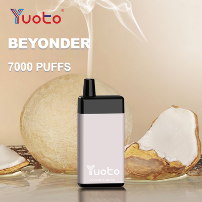 7000のパフのYuoto Beyonder 16ml E液体900mAh電池の網のコイルが付いている使い捨て可能なVapeのペンの水ぎせる
