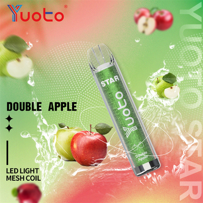 1.2ohm 16色の使い捨て可能な3000のパフのYuoto Vapeの星