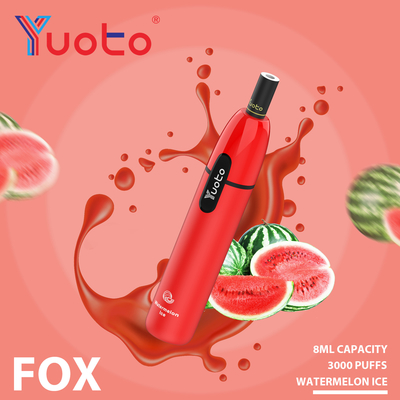 Yuoto Vapeの孤3000はアルミニウムAlloy+PCTG物質的なEタバコ出力電圧吹く