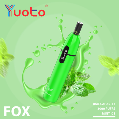 Yuoto Vapeの孤3000はアルミニウムAlloy+PCTG物質的なEタバコ出力電圧吹く