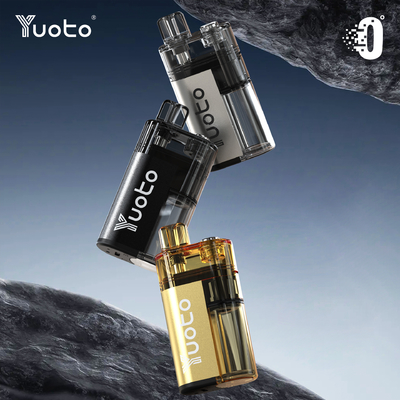 メッシュコイル YUOTO 一回使用型vape 調整可能な空気流 ニコチン強度 0% 2% 5%