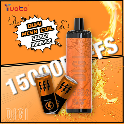 YUOTO メーカー DIGI 15000 パフ ダウル メッシュ コイル 蒸気 調節可能な空気流 MTL と DTL