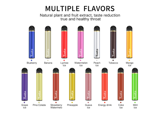 23の味の1500のPuffs Disposable Vape 5ml E Juice CapacityのセリウムのCFの証明書