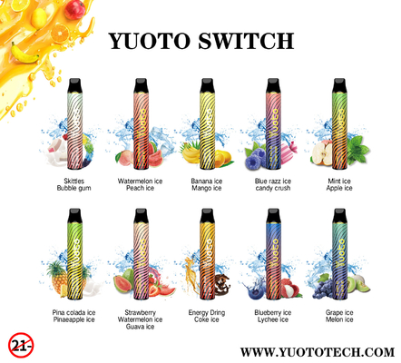 2つの味3000のパフ使い捨て可能なVape漏出MSDSのFDAの承認無し
