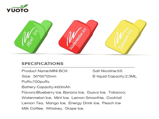 15の味700は証明書Vape 2.3ML Eジュース容量EMC ROHSの吹く