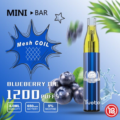 4ml E Liquid 1200のPuffs Vapeの網のコイル16 Flavors With 5% Nicotine