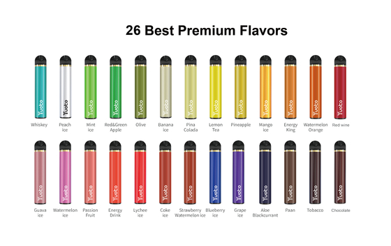 23の味の1500のPuffs Disposable Vape 5ml E Juice CapacityのセリウムのCFの証明書
