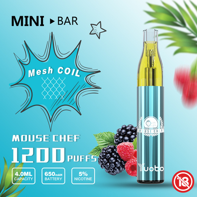 取り替え可能な使い捨て可能なVape Yuoto小型棒1200puffカートリッジ