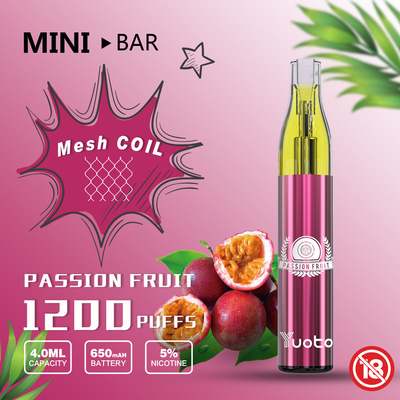 ODM 1200のPuffs Vapeの5 Nicotineの塩Vapor For E Cigs Party